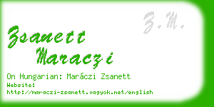 zsanett maraczi business card