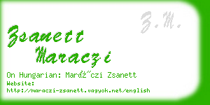 zsanett maraczi business card